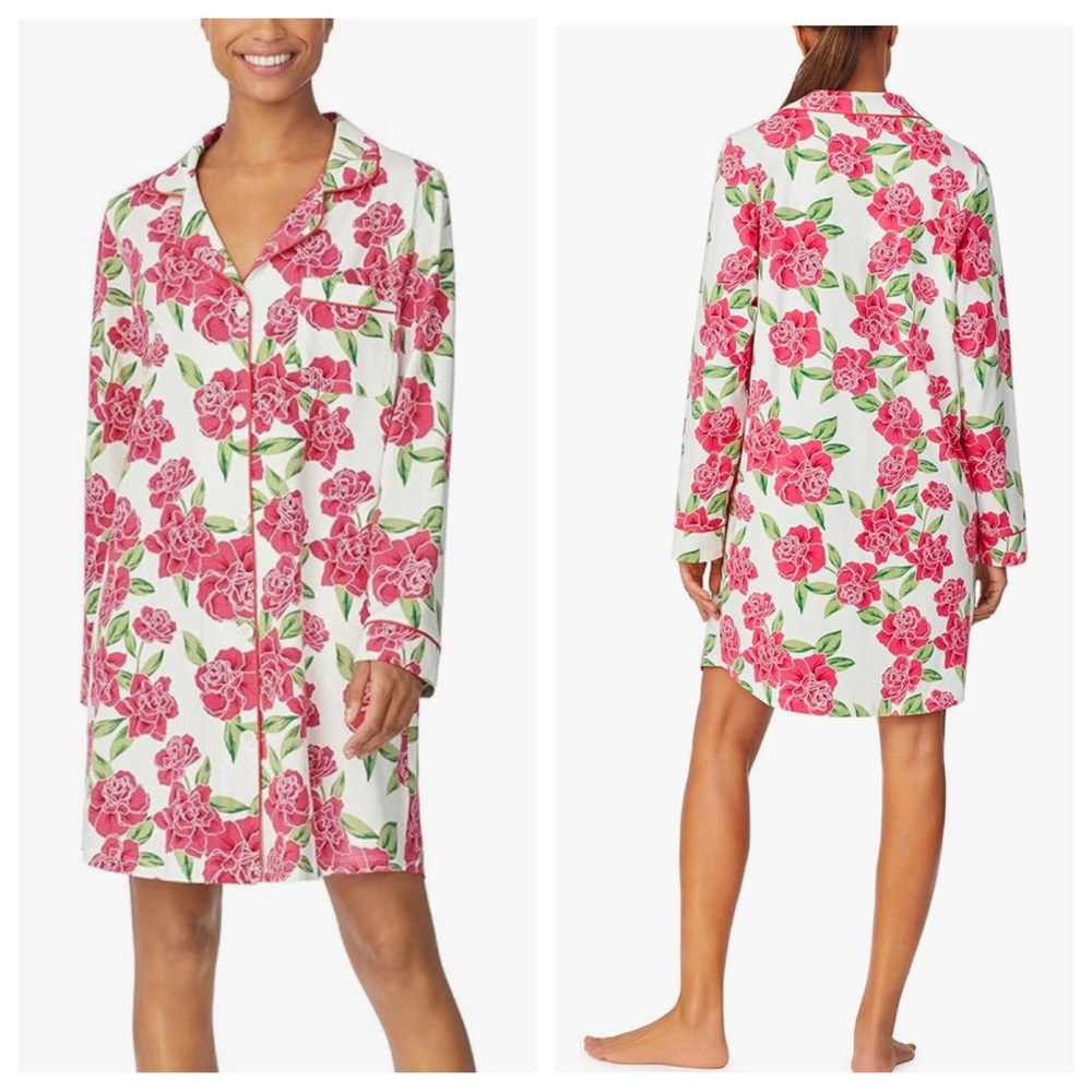 BedHead Send Her Flowers Print PJ Pajamas Sleep Shirt